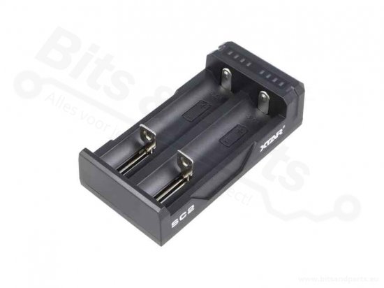 Oplader voor 18650 Li-Ion batterijen/accu's 3A XTAR-SC2